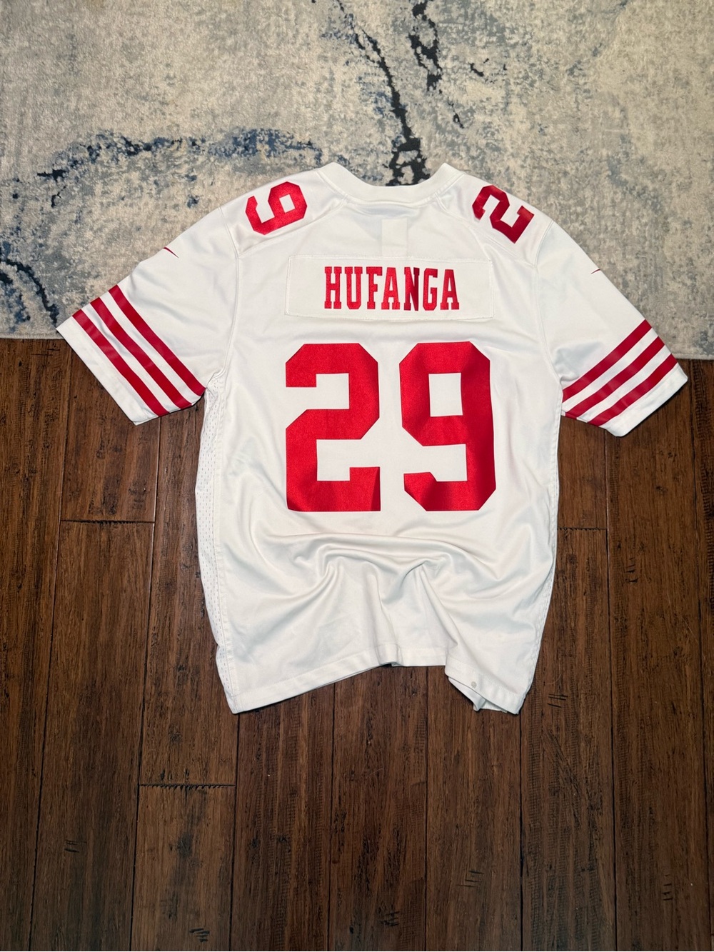 Nike San Francisco 49ers Talanoa Hufanga #29 Jersey White - Size Large